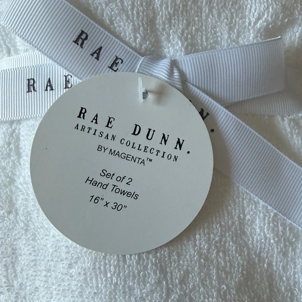 Rae Dunn Cream 'Love' Hand Towel
